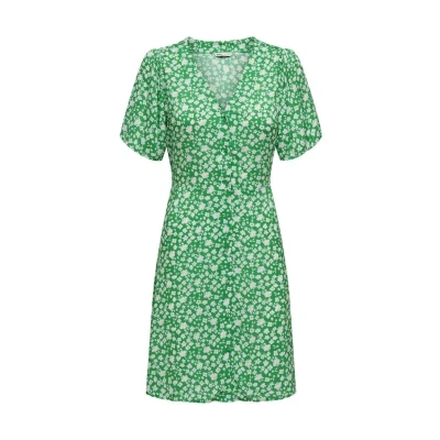 Abbildung von ONLY Damen Onlevida S/S Short Dress WVN Noos Kleid, Jelly Bean, Small