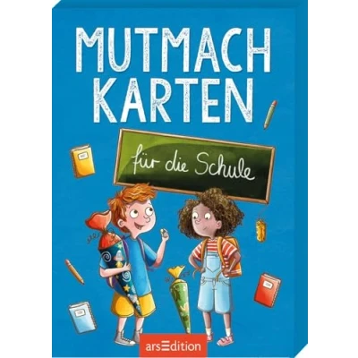 Abbildung von Mutmachkarten für die Schule: Kartenbox mit 50 Affirmationskarten perfektes Geschenk zum Schulanfang