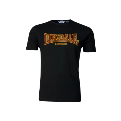 Abbildung von Lonsdale Schmale Passform Classic Tshirt print, Herren, Größe: Large, Black