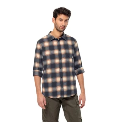 Abbildung von Jack Wolfskin Wanderweg Hemd, Herren, Größe: XL, Dark navy