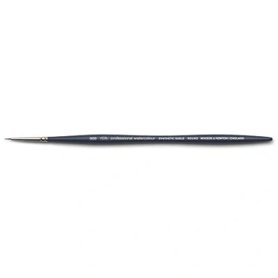 Abbildung von Winsor &amp; Newton 5011130 Professional Aquarellpinsel, Malpinsel für Aquarellfarben mit synthetischen Fasern, ergonomischer Griff, langlebig formstabil, kurze Stiel Rundpinsel Nr. 000
