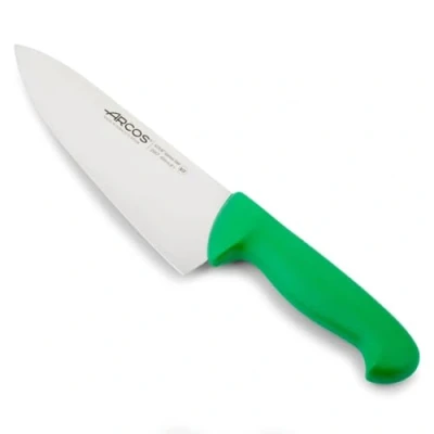 Abbildung von Arcos Serie 2900 Kochmesser Klinge Nitrum Edelstahl 200 mm HandGriff Polypropylen Farbe Grün