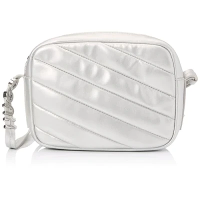 Abbildung von HUGO MEL Crossbody Quilt Umhängetasche, Damen, Größe: One Size, Silvercoloured
