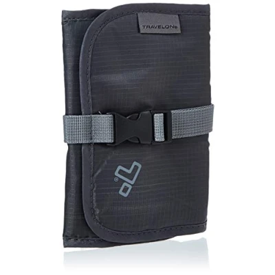 Abbildung von Travelon Tech Accessory Organizer, anthrazit, Open 13.75 x 6.5 .1 Closed 5 1, Zubehör Organizer
