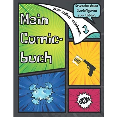 Abbildung von Mein Comicbuch zum selber Zeichnen: Blanko für Kinder und Erwachsene personalisierbar, Cover selbst gestalten! ...auch geeignet Comic zeichnen lernen