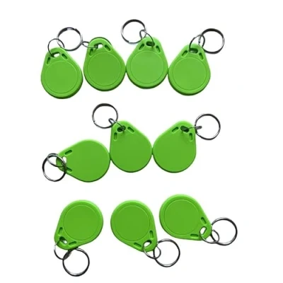 Abbildung von YARONGTECH RFID,MIFARE Classic 1K schlüsselanhänger,tag 13.56MHz Access Control Grün 10pcs