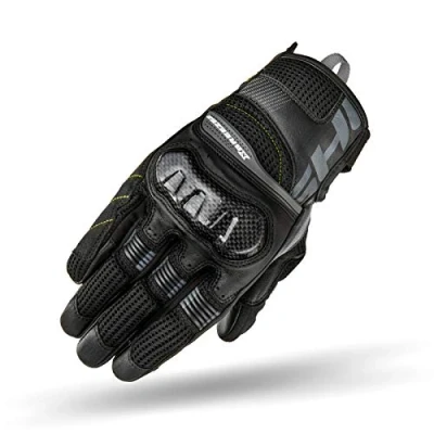 Abbildung von SHIMA X BREEZE 2 BLACK, Sommer Herren Mesh Kurze Motorradhandschuhe (Schwarz, L)