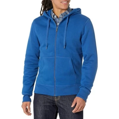 Abbildung von Amazon Essentials Herren Fleece Kapuzenpulli mit durchgehendem Reißverschluss (erhältlich in den Größen Big &amp; Tall), Blau, S