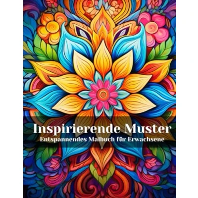 Abbildung von Inspirierende Muster Entspannendes Malbuch für Erwachsene: Ein Ausmalbuch Erwachsene mit einfachen Ausmalbildern zur Stressbewältigung und motivierenden Mandala Mustern zum Ausmalen.
