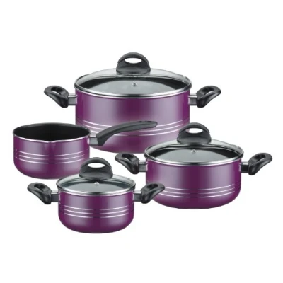 Abbildung von GSW 158107 MILANO COLOR Topf Set lila 4 teilig, 38 x 25.5 14 cm