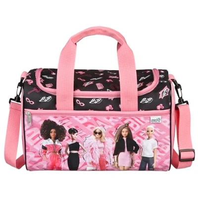 Abbildung von Scooli Barbie Sporttasche für Kinder Geräumiges Hauptfach Verstellbarer Schultergurt Superhelden Design Robust