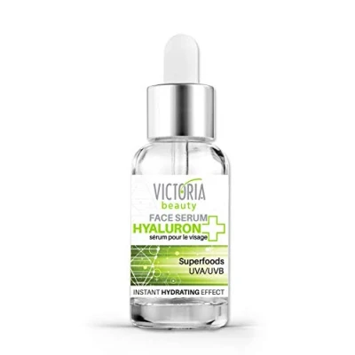 Abbildung von Victoria Beauty Hyaluron Serum hochdosiert, Anti Aging Gesichtsserum mit Superfoods, Hyaluronsäure und Niacinamide versorgt viel Feuchtigkeit, 20 ml
