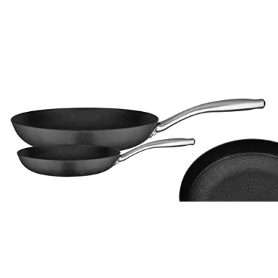 Abbildung von GSW 716505 Pfannen Set Robusta 2 tlg, Gusseisen, Edelstahl rostfrei, schwarz
