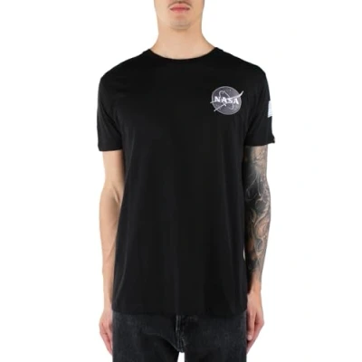 Abbildung von Alpha Industries Space Shuttle T Tshirt print, Herren, Größe: Medium, Black