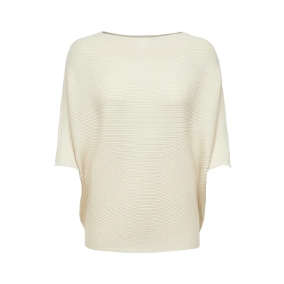 Abbildung von JDY Jdynew Behave Batsleeve Strickpullover, Damen, Größe: XL, Eggnog
