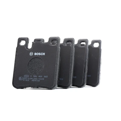 Abbildung von BOSCH 0 986 460 965 Bremsbelagsatz Low Metallic mit Anti Quietsch Blech, Montageanleitung MERCEDES BENZ: CLK Coupe, S Class Saloon, C Saloon