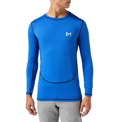 Abbildung von MEETYOO Kompressionsshirt Herren, Funktionsshirt Langarm Fitnessshirt Männer Sportshirt Atmungsaktiv Laufshirt für Laufen Jogging Sport Turnhalle