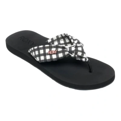Abbildung von Roxy PAIA V Zehentrenner, Damen, Größe: 40, Black/white Textil/synthetik