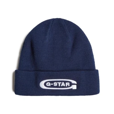 Abbildung von G Star RAW Men&#039;s Effo Artwork Long Beanie, Blau (Imperial Blue D24722 C754 1305), Einheitsgröße