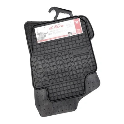 Abbildung von FROGUM 0404 Fußmattensatz Gummi vorne und hinten 4 schwarz Maßgefertigt VOLKSWAGEN: Polo V Hatchback, SEAT: Ibiza 4, SKODA: Fabia III Estate