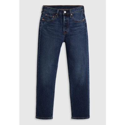 Abbildung von Levi&#039;s 501 CROP Jeans Straight Leg, Damen, Größe: 24x30, Dark blue denim