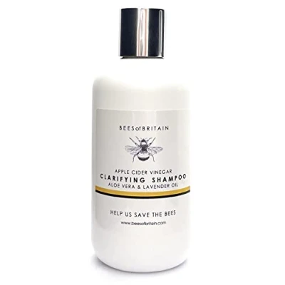 Abbildung von 99% Natürlich KLÄRUNG SHAMPOO APFELESSIG, ALOE VERA &amp; LAVENDEL 250ml von BEES of BRITAIN Ohne Sulfate, Parabene. pH 5,5. Wir Spenden 5% Unseres Gewinns, um Bienen und Bestäuber zu Retten