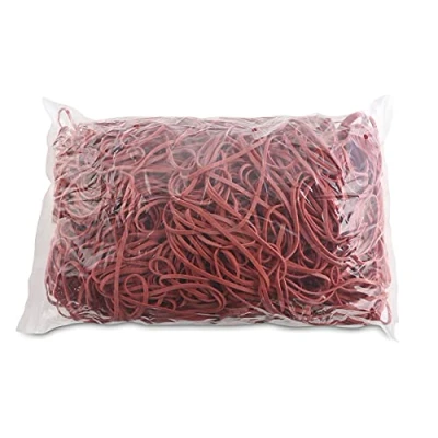 Abbildung von OFFICE PRODUCTS Gummibander Durchmesser: 130mm Farbe: Rot/Gewicht: 1000g 1 kg/Haushaltsgummi Gummiringe Gummi/Kautschuk 60% / Gummis für Zuhause Büro Schule