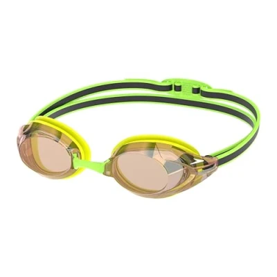 Abbildung von Speedo Vanquisher 3.0 Mirrored Schwimmbrille für Unisex Erwachsene, Hyper Yellow/Grey/Ablaze Mirror, One Size