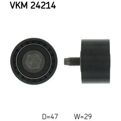 Abbildung von SKF VKM 24214 Umlenk /Führungsrolle, Zahnriemen mit Befestigungsmaterial