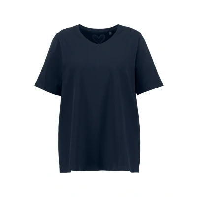 Abbildung von Ulla Popken Tshirt basic, Damen, Größe: 58/60, Marine