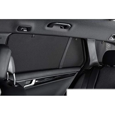 Abbildung von Satz Car Shades kompatibel mit Volkswagen Polo VI (AW) 5 türer 2017 (6 teilig), Schwarz