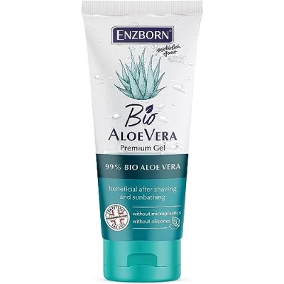 Abbildung von Enzborn Bio Aloe Vera Gel 200 ml Vorratsgröße 99% Feuchtigkeitsspendend Lindernd bei Sonnenbrand