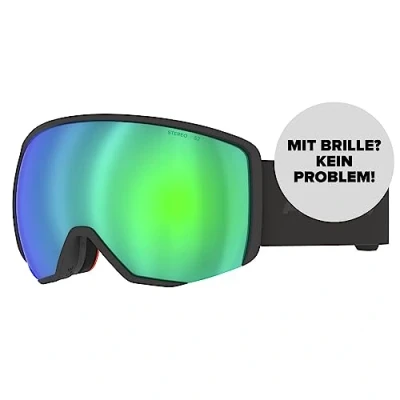 Abbildung von ATOMIC REVENT L STEREO Skibrille Black Skibrillen mit Blendschutz Hochwertig verspiegelte Snowboardbrille Brille Live Fit Rahmen Doppelscheibe