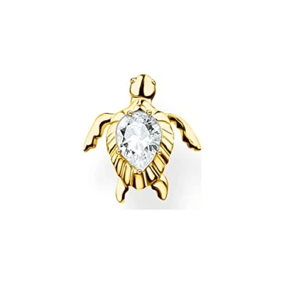 Abbildung von Thomas Sabo Einzel Ohrstecker Schildkröte vergoldetes Silber H2235 414 14