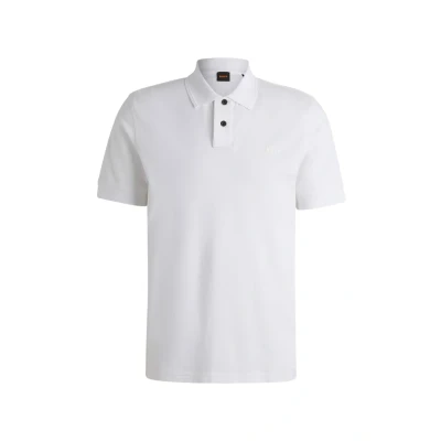 Abbildung von BOSS Prime Poloshirt, Herren, Größe: Large, White