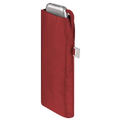 Abbildung von doppler Taschenschirm Carbonsteel Slim Uni Handliches Format Federleicht 22 cm Red