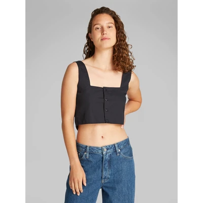 Abbildung von Calvin Klein Jeans SOFT Top, Damen, Größe: Medium, Black