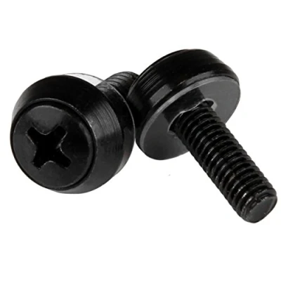 Abbildung von StarTech.com M5 x 12mm Montageschrauben 50er Pack Schwarz Schrauben für Server Racks