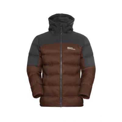 Abbildung von Jack Wolfskin Nebelhorn Daunenjacke, Herren, Größe: Large, Hot choc