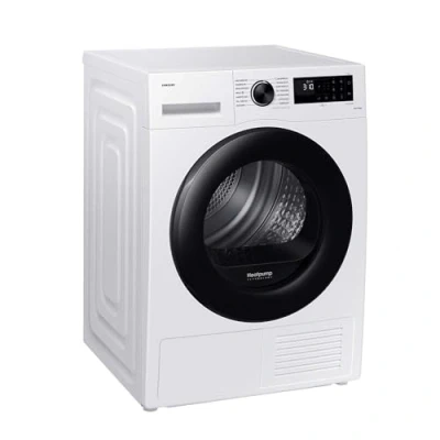 Abbildung von Samsung Wärmepumpentrockner, 8 kg, EEK: A++, Wäschetrockner mit WiFi SmartThings App, Hygiene Programm, Air Refresh, Knitterschutz, Weiß/Schwarz, DV81CGC0B0AEEG