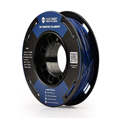 Abbildung von SainSmart flexibles TPU 3D Druck Filament, 1,75 mm, 250 g, Maßgenauigkeit +/ 0,05 Galaxy Blue