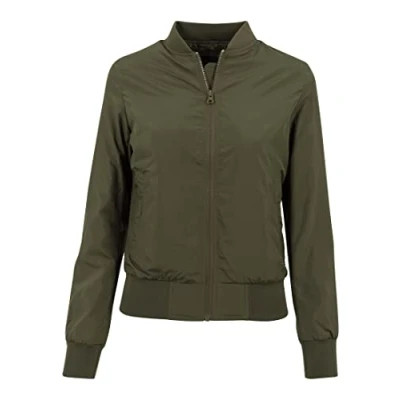 Abbildung von Urban Classics Bomberjacke, Damen, Größe: Large, Darkolive