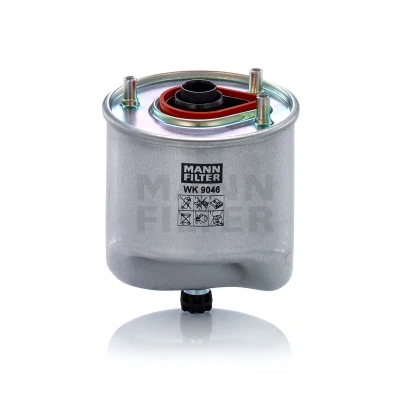 Abbildung von MANN FILTER WK 9046 Kraftstofffilter Leitungsfilter FORD: Galaxy Mk2 MPV, S Max Mk1, FIESTA 6, VOLVO: V50, V40 Hatchback, S40 II, MAZDA: 3 Hatchback