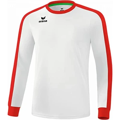Abbildung von Erima Unisex Kinder Retro Star Trikot Langarm, Weiß/Rot, 116 EU