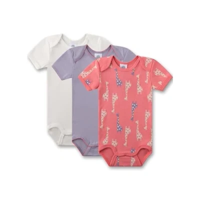 Abbildung von Sanetta Kurzarm 3 PACK Body für Kinder, Größe: 98, Rosa