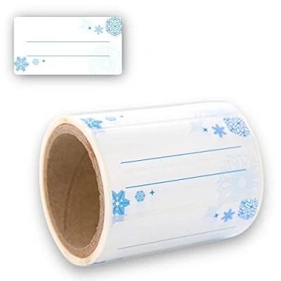 Abbildung von Etiketten Selbstklebend 100 Stück 60x30mm, Klebe zum Beschriften von Einmach Gläsern, Tiefkühletiketten, Einmachetiketten
