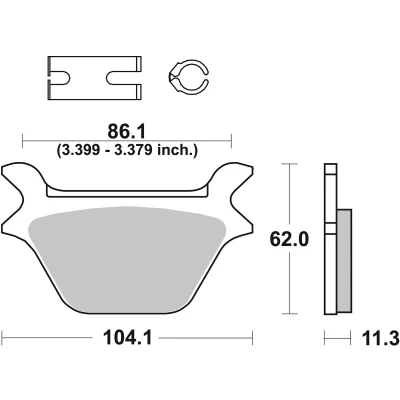 Abbildung von TRW Organic Allround MCB583 Bremsbelagsatz