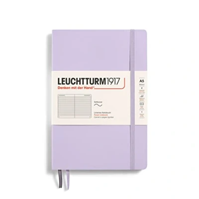 Abbildung von LEUCHTTURM1917 365498 Notizbuch Medium (A5), Softcover, 123 nummerierte Seiten, Lilac, liniert