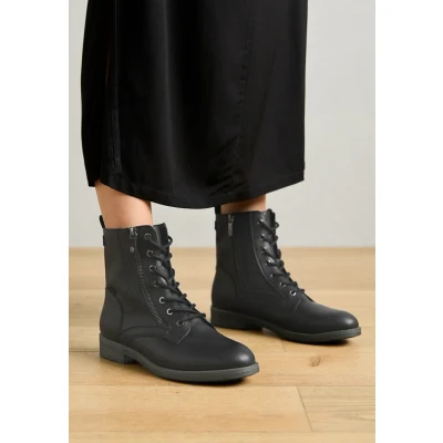 Abbildung von Tamaris Schnürstiefelette, Damen, Größe: 38, Black Schuhe