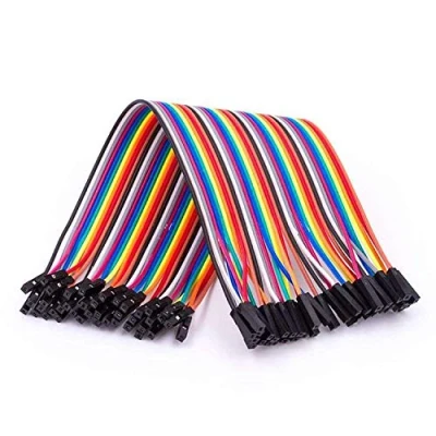 Abbildung von AZDelivery Jumper Wire Kabel 40 STK. je 20 cm F2F Female to kompatibel mit Arduino und Raspberry Pi Breadboard inklusive E Book!